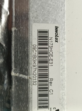 InnoLux  N173HCE-E31 1920/1080  小口EDP 上下耳朵  拆机A屏