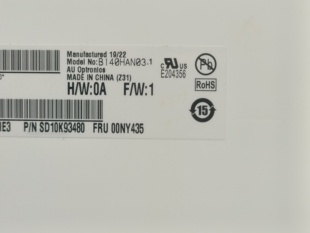 1920 拆机A屏 1080 IPS 接口偏左 小口30针EDP B140HAN03.1