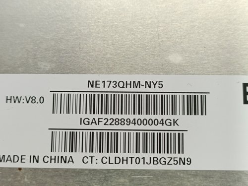 NE173QHM-NY5 2560/1440  165HZ 大囗40针EDP  窄边框  拆机A屏