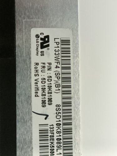 LG  LP133WF4 1920/1080   窄边  小口EDP 拆机A屏    菜鸟包邮