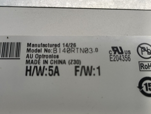 大口40针 900 上下螺丝孔 1600 友达B140RTN03.0