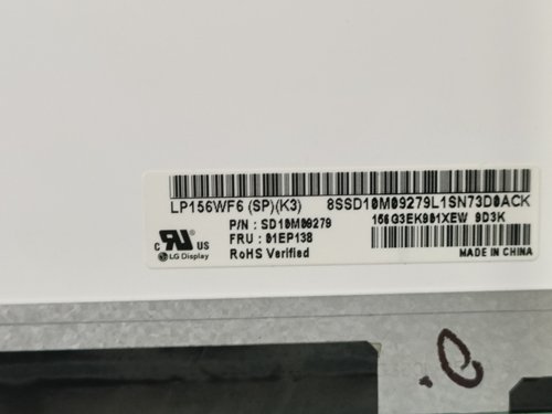 LG  LP156WF6(sp)(K3) 1920/1080   小口EDP 上下耳朵拆机A屏