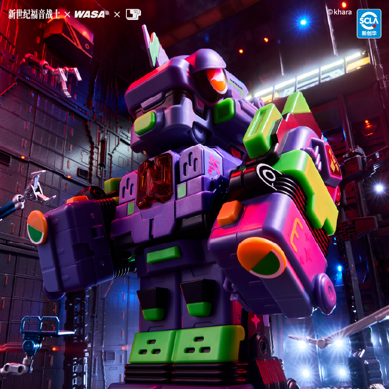 WASA&EVA正版合体机器人25cm大尺寸拼装玩具新世纪福音战士手办