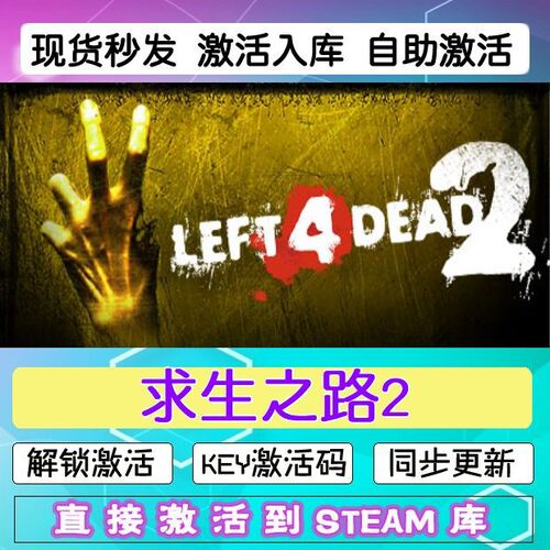 求生之路2 steam激活码cdkey在线电脑游戏中文入库全球兑换码永久