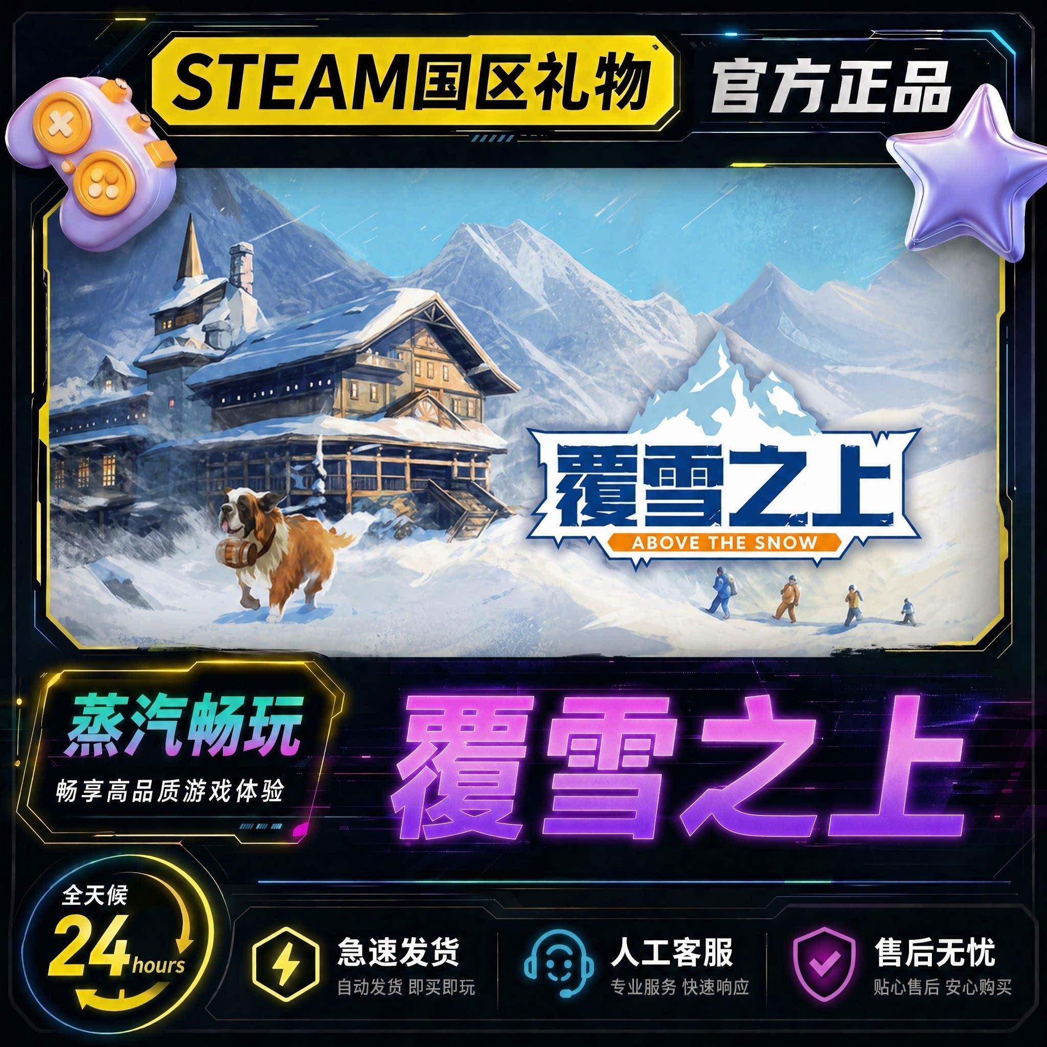 Steam正版 覆雪之上 国区好友礼物激活码cdk 覆雪之上steam - 实物图