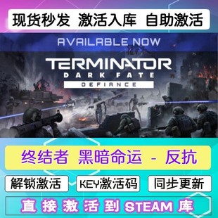 steam终结者黑暗命运反抗激活码cdkey在线电脑游戏正版兑换码入库