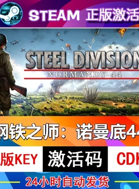钢铁之师:诺曼底44 steam激活码cdkey在线电脑游戏入库正版兑换码