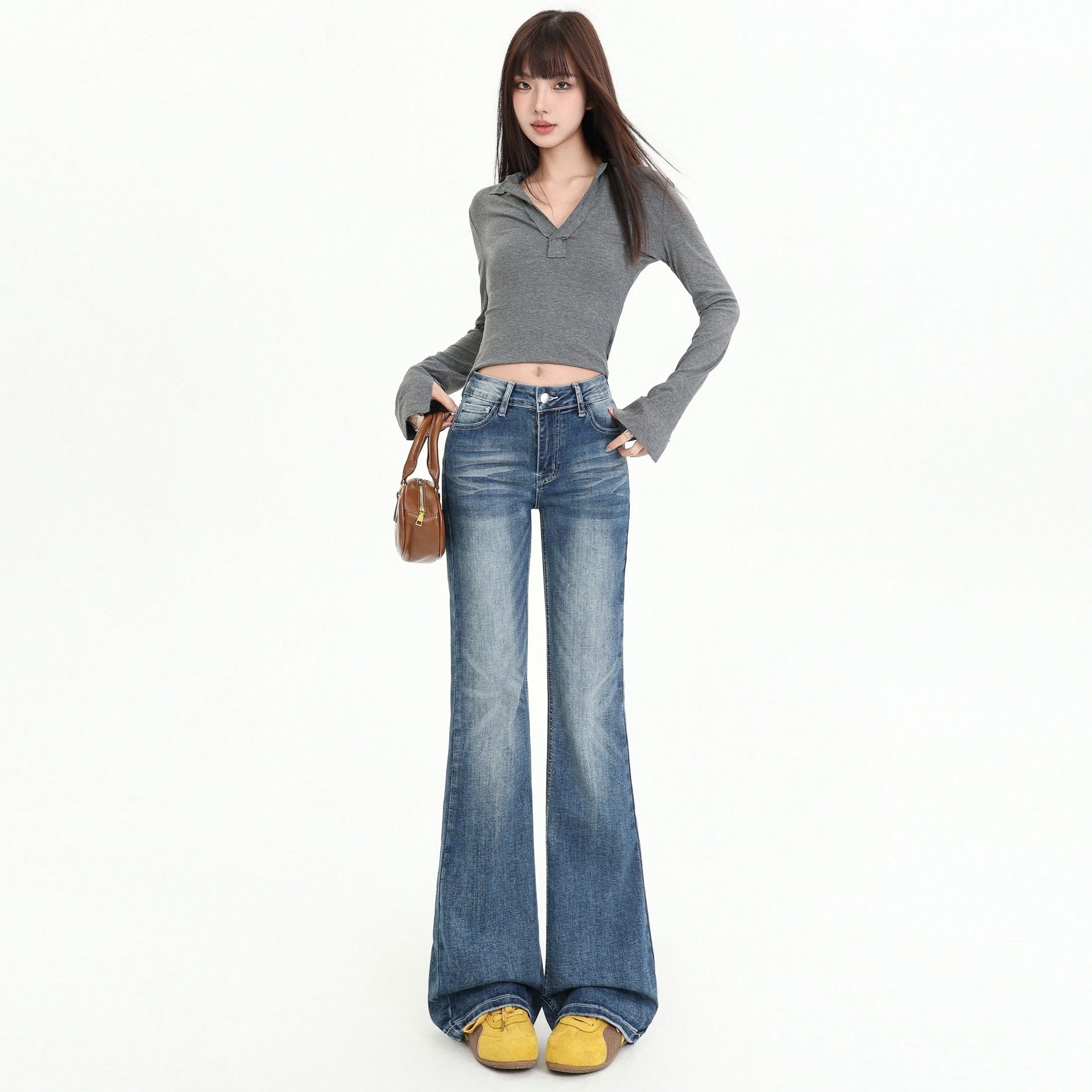 YP&美式复古｜重工艺水洗毛须｜窄版弹力直筒牛仔裤子 长裤&加长,女装/女士精品,牛仔裤,淘宝优惠券,粉丝福利购,淘宝优惠卷