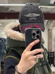 In Stock/Martine Rose 24Fw Washed Vintage Distressed Baseball Cap with Broken Brim and Embroidered Dome