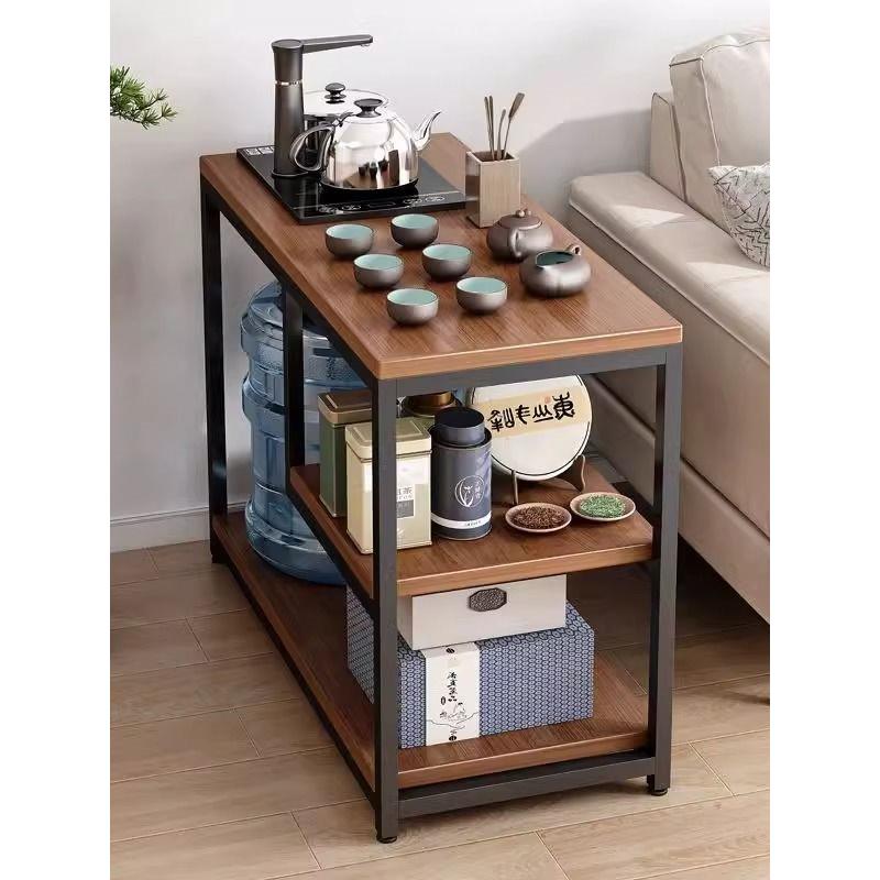 家用小茶桌茶台桌子沙发边几侧边柜茶水柜现代简约简易移动小茶几