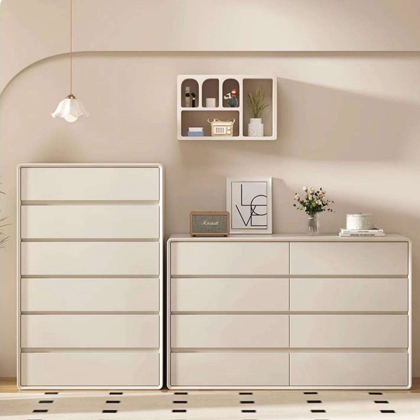 #轻奢实木卧室奶油风五斗柜家用八斗现代简约抽屉收纳柜子1