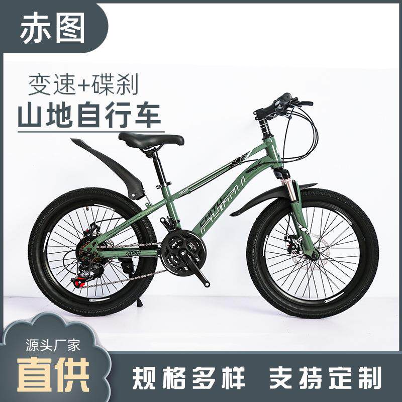 儿童山地车自行车20寸轻便20寸变速车学生车21速碟刹轻便山地车