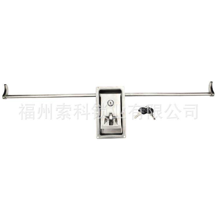 不锈钢锁具集装箱冷藏车厢船舶后门锁把手锁连杆式锁具BS805