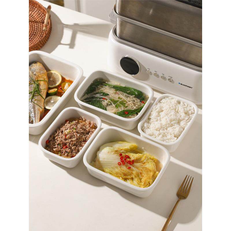 陶瓷烤盘蒸锅专用碗蒸盘烤箱沥油盘芝士焗饭盘微波炉白色盘子