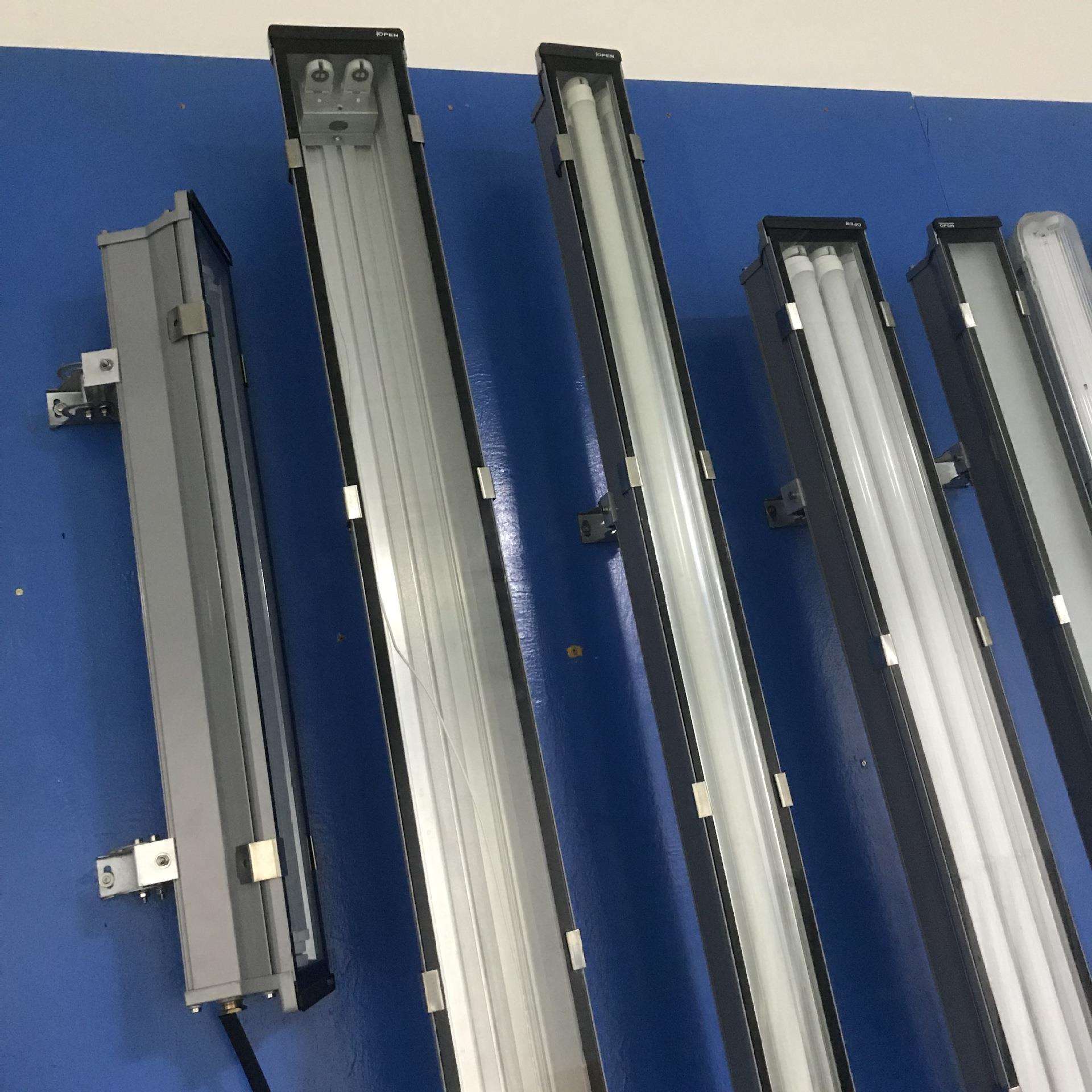 压铸铝三防灯led灯具套件铝合金三防灯支架单双管铝合金三防灯