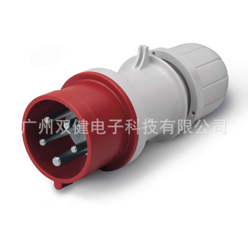213.1637 防水工业插头16A-6h/3P+N+E IP44 cee插头 380V插头