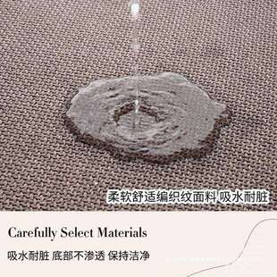 卫生间吸水脚垫亚麻毛线编织卧室门口新款地毯垫卡通浴室地垫防滑