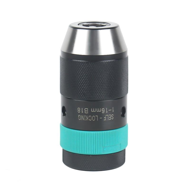 带锁自紧式钻夹头1-13B161-16B18自锁式钻夹头螺纹孔电钻用