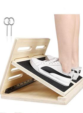 康复训练拉筋板木制倾斜板可调节倾斜小腿拉伸斜板平衡板工厂