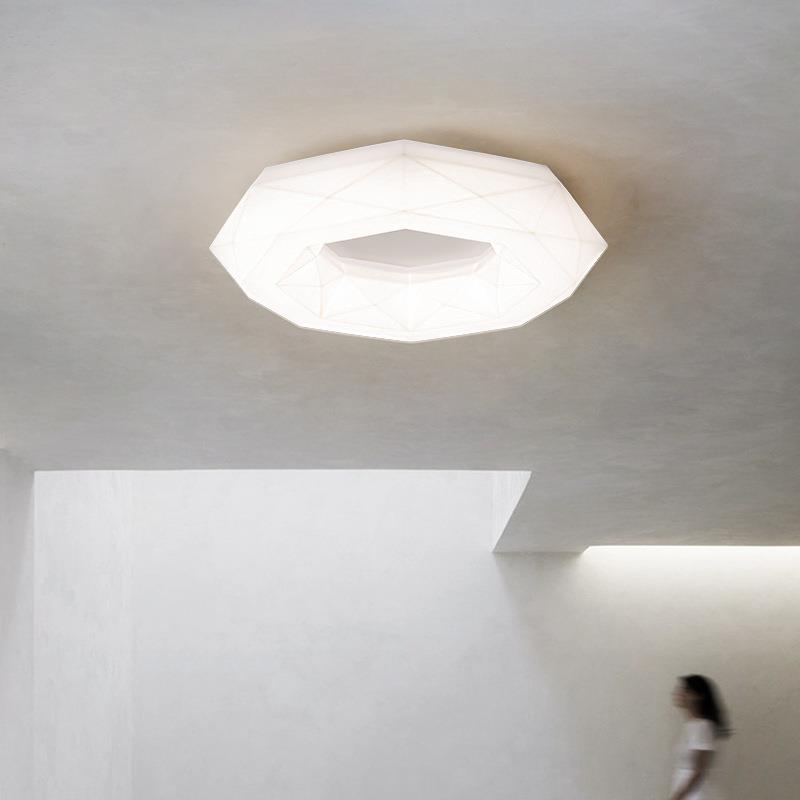现代简约LED滚塑吸顶灯卧室主卧书房房间灯具创意大气客厅吸顶灯