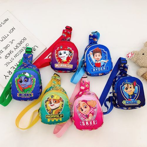 3到6岁儿童包包卡通汪汪队男童零钱包轻便尼龙斜挎包小男孩子胸包
