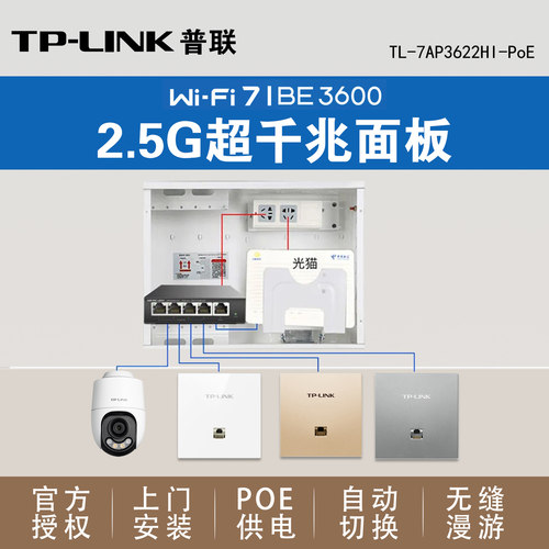 TPLINKWiFi7AP面板双2.5G