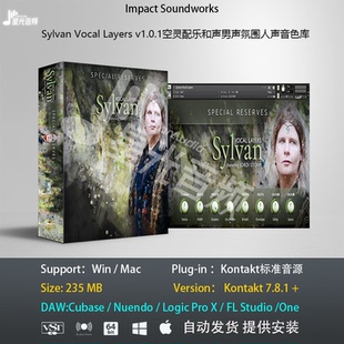 Layers v1.0.1空灵配乐和声男声氛围人声音色库音源 Vocal Sylvan