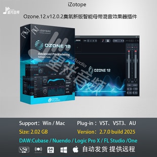 Ozone.12.v12.0.2臭氧新版智能母带混音效果器音乐制作PCMac插件