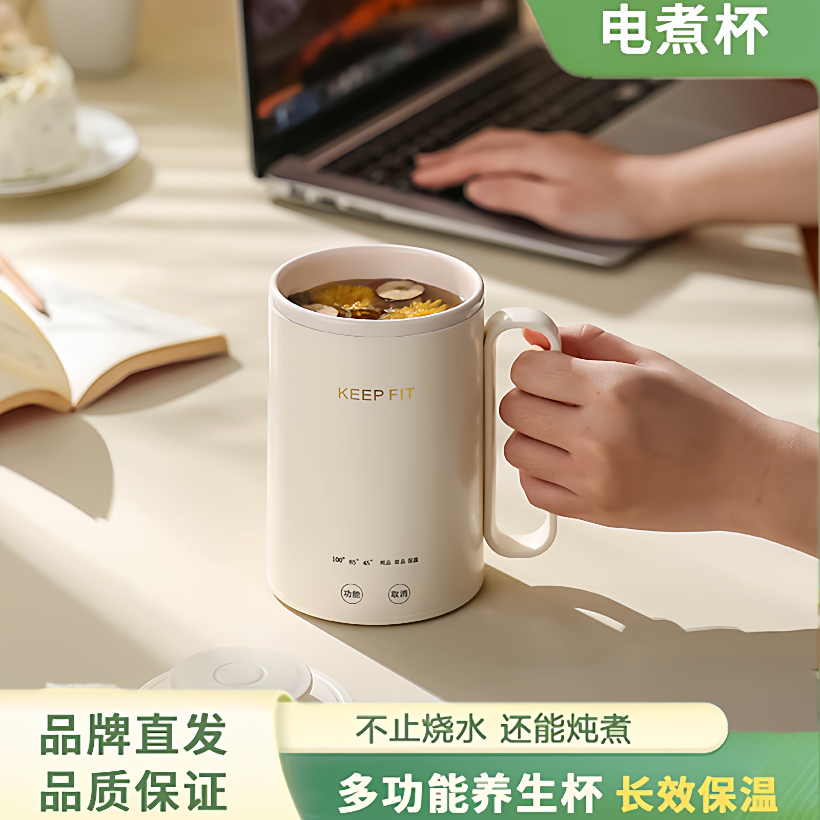 110V出国美国加拿大用电热养生杯