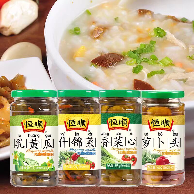 恒顺酱菜脆莴笋375g瓶装酱莴苣下饭菜腌制榨菜咸菜爽口脆口小菜