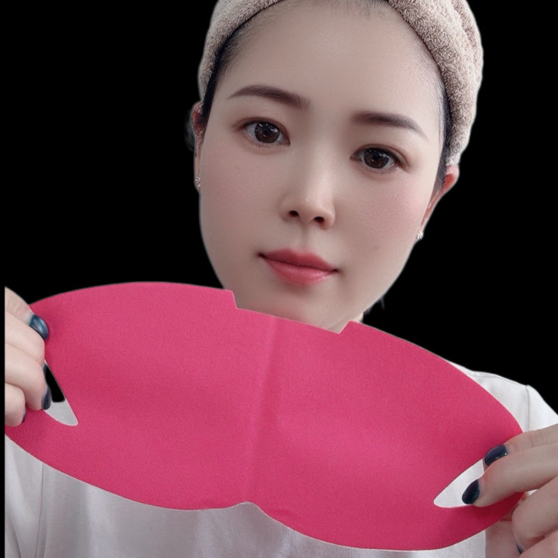 跨境电商产品 玫红色针织布弹性面膜 单V挂耳面贴 女士保湿补水面,美容护肤/美体/精油,贴片面膜,淘宝优惠券,粉丝福利购,淘宝优惠卷