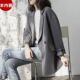 灰色小西装 夏 休闲设计感小众炸街网红套装 外套女春秋潮款 气质韩版