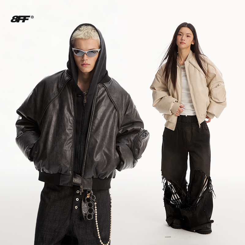 8FF大不相同/裁剪短款羽绒服外套