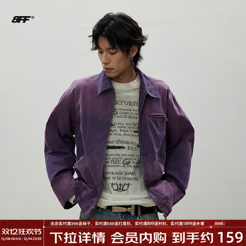 8FF/24AW水洗做旧印花夹克