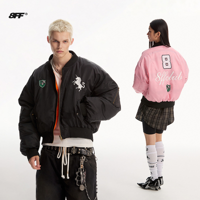 8FF加厚冬季短宽双面穿羽绒棉服