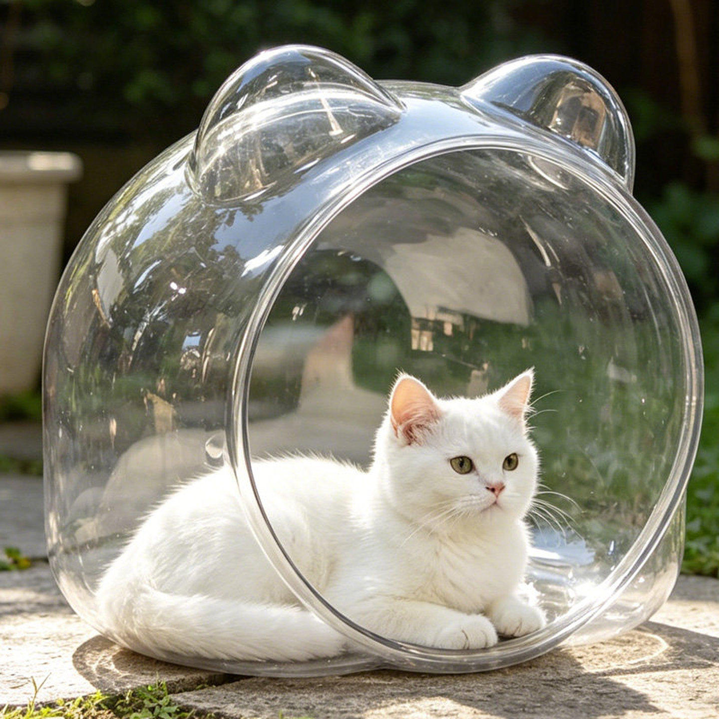 塑料户外猫窝喂食罩户外隐蔽耐用雨季猫咪喂食屋泡落叶猫狗通用