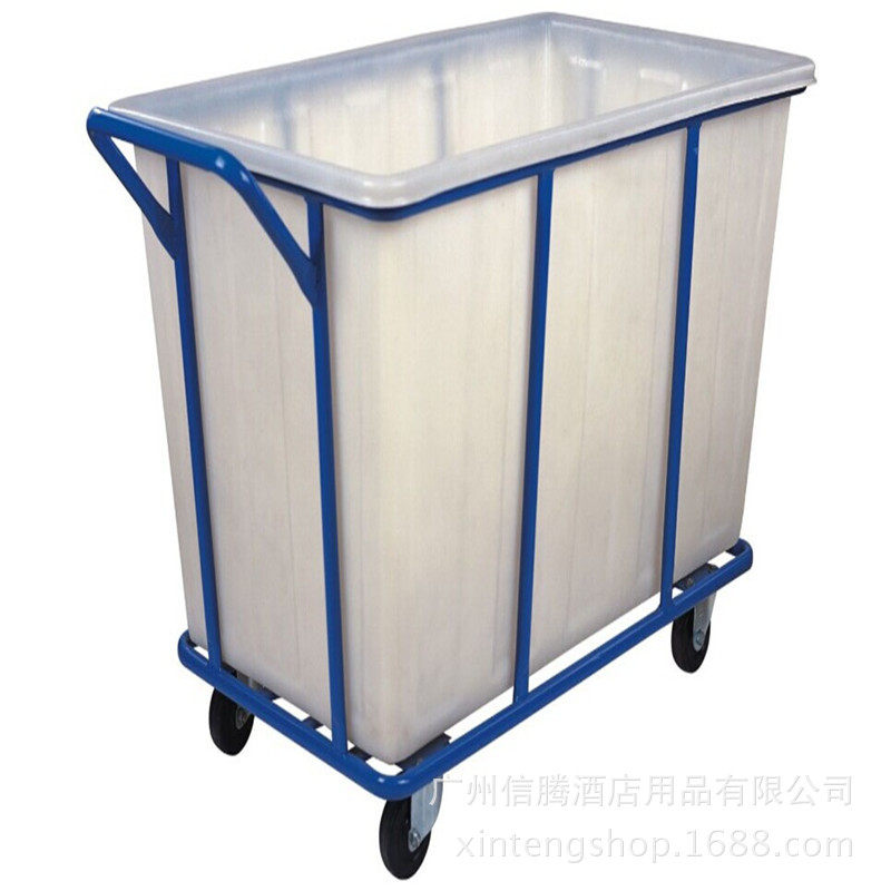 供应白云AF08214大号洗衣房玻璃钢布草车酒店客房清洗布草