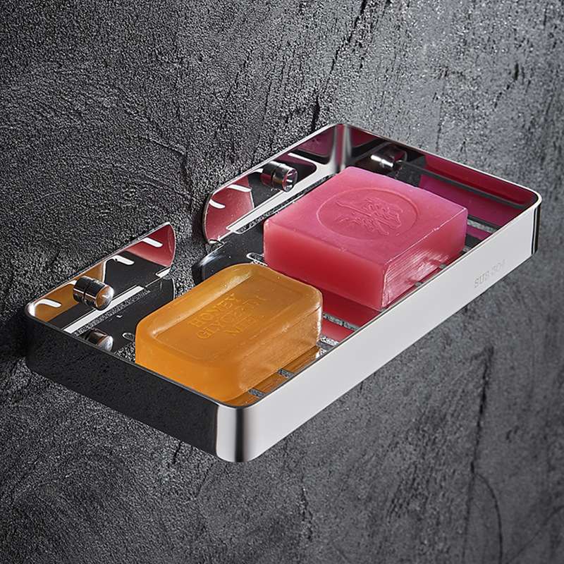 肥皂盒壁挂浴室卫生间皂碟304不锈钢皂网香皂架洗手间肥皂置物架