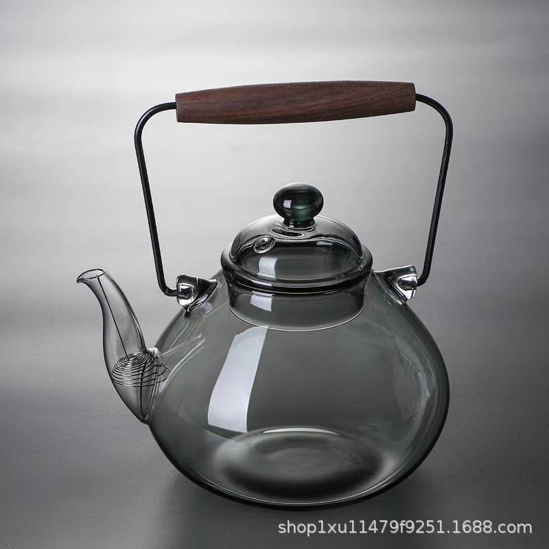 提梁壶耐热玻璃透明煮茶壶泡茶壶烧水壶家用电陶炉煮水壶