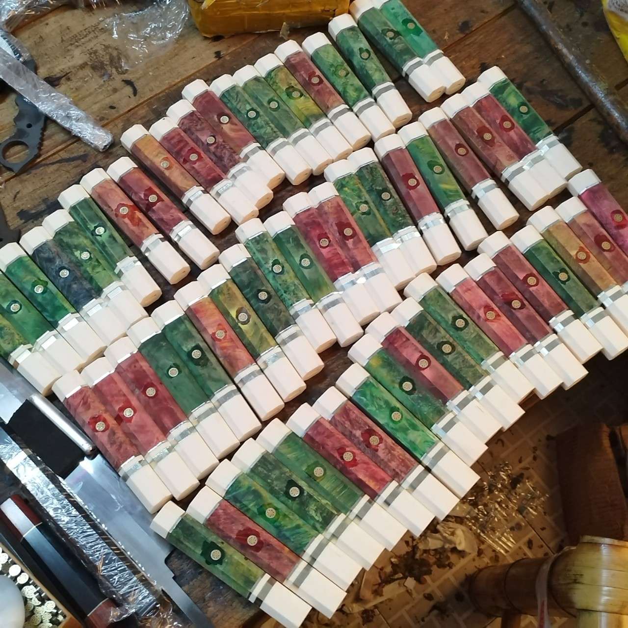 Japanese chef knife handle