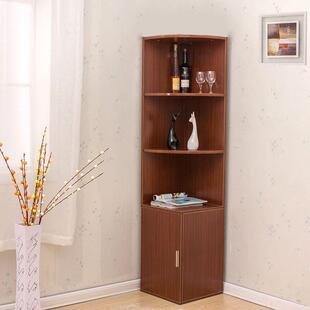 包邮客厅卧室角柜墙角柜三角柜带门转角置物架弧形储物柜拐角书柜