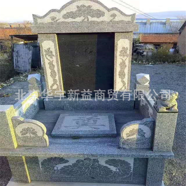 批发汉白玉大理石花岗岩墓碑组合墓汉白玉防潮盒.。