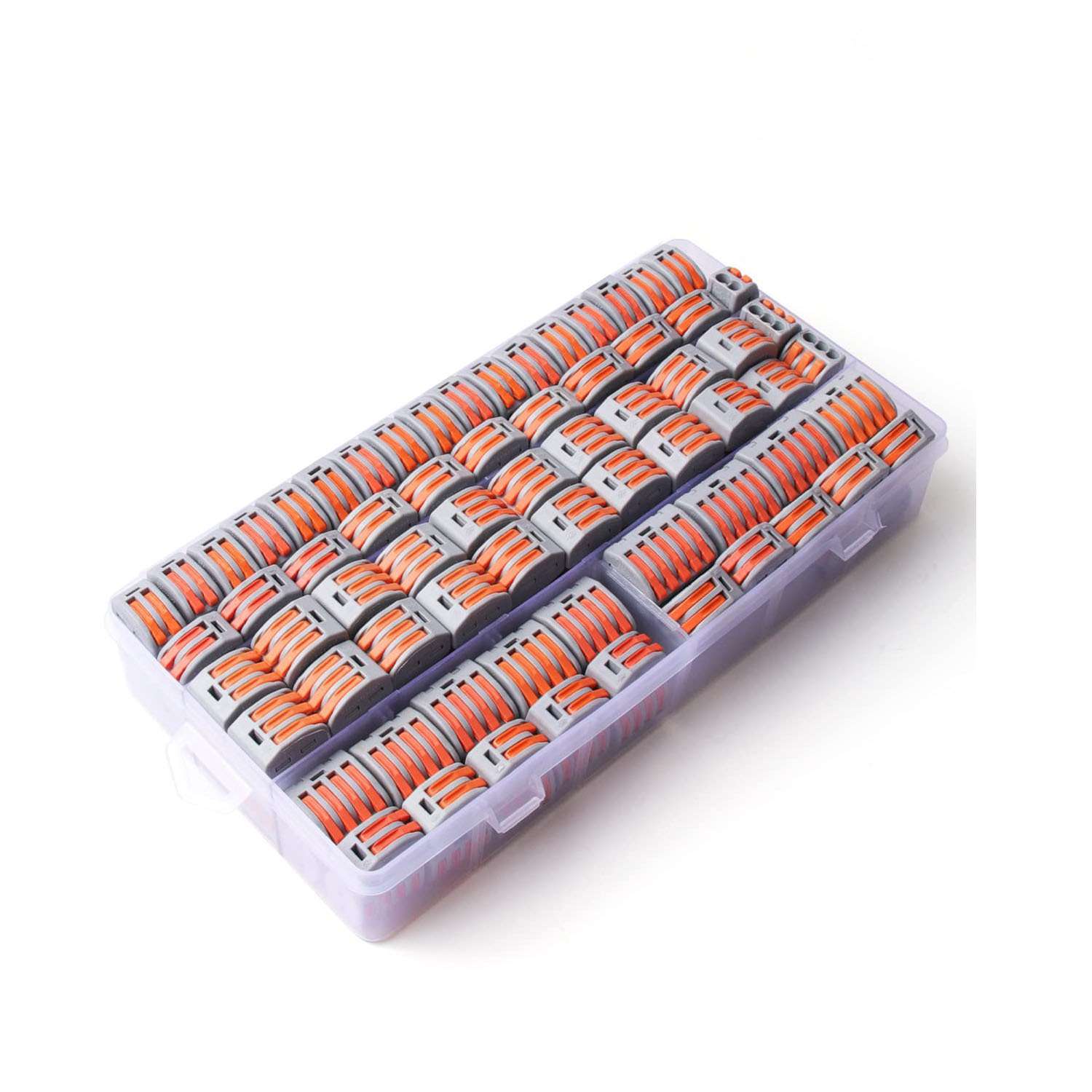 140pcs 盒装 PCT按压连接器快速电线连接并线分线器套件