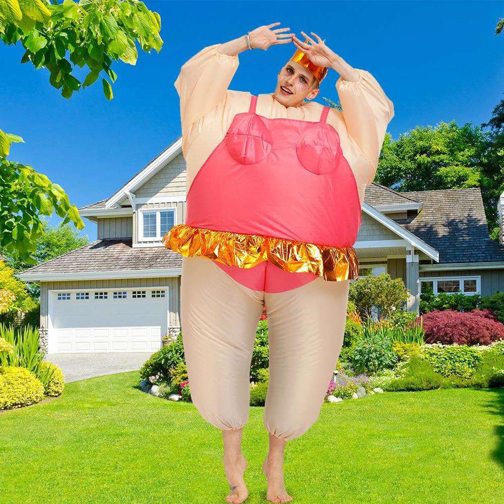 万圣节芭蕾舞裙充气服舞台搞怪卡通人偶晚会派对演出充气服饰