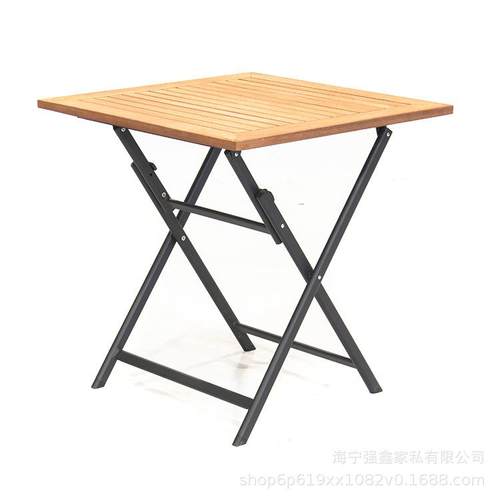 户外庭院花园休闲野外露营简易便携家用铁艺设计折叠桌O1AD009