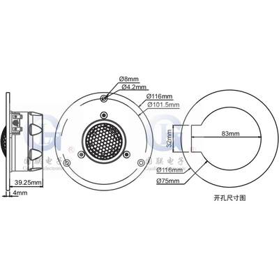 【国联AVSQ扬声器专卖店正品B/惠】威Q3 发烧高音喇叭升级Q1R/2R