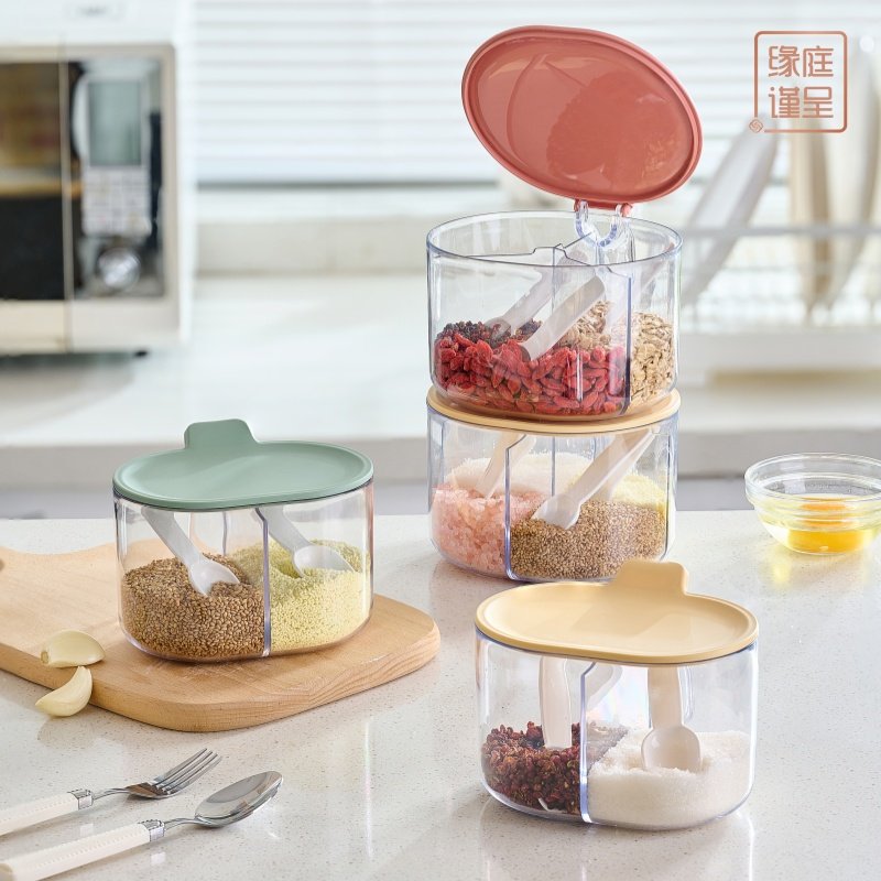 居家玫瑰家庭厨房PP调味盒
