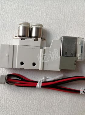 日本SMC全新SY3120-5LZ-C6电磁阀5通L型插座2位单电控标准电压24V