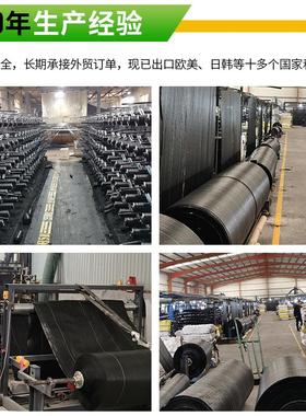工农业防草布黑色除草布塑料透气渗水园艺地布80克大棚防草布
