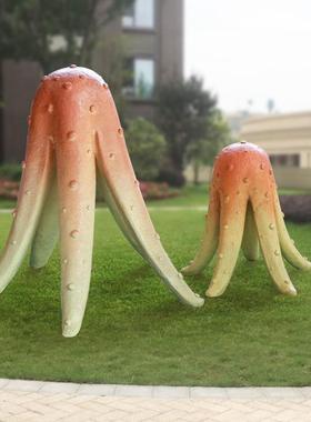 户外玻璃钢海洋主题摆件珊瑚海螺贝壳海龟海豚摆件海滩海洋馆装饰